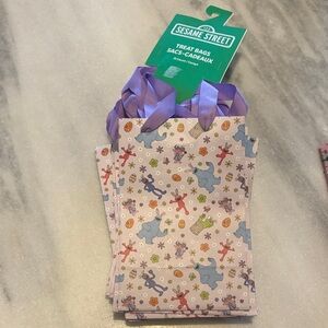 13 Sesame Street Easter Treat Bags with Lavender ribbon 8x5.25x3.5